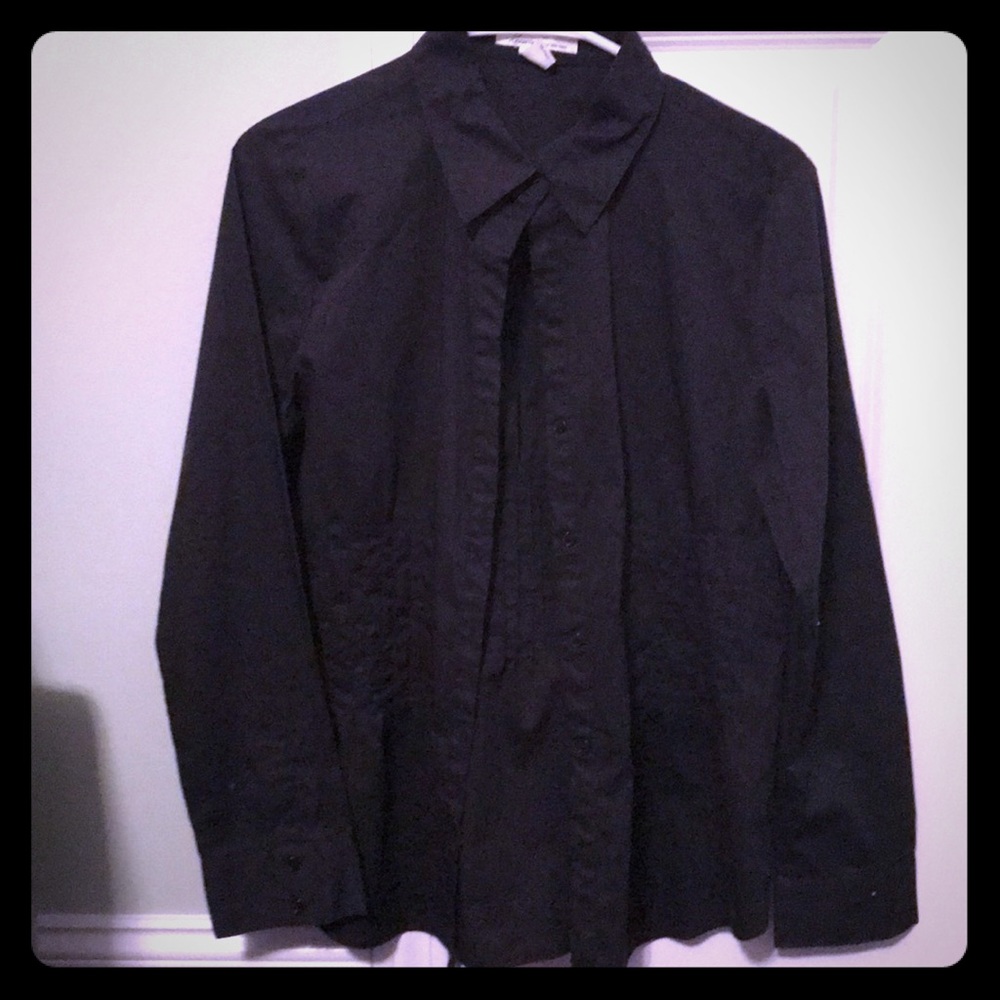 Black bottom down shirt